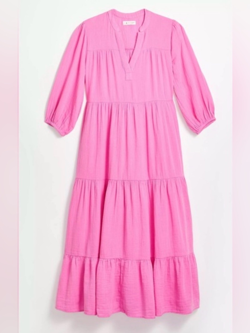 Lou & Grey Pink Tiered Maxi Dress